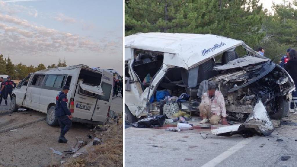 Karaman'da işçi servisi kaza yaptı! Çok sayıda ölü ve yaralı var...