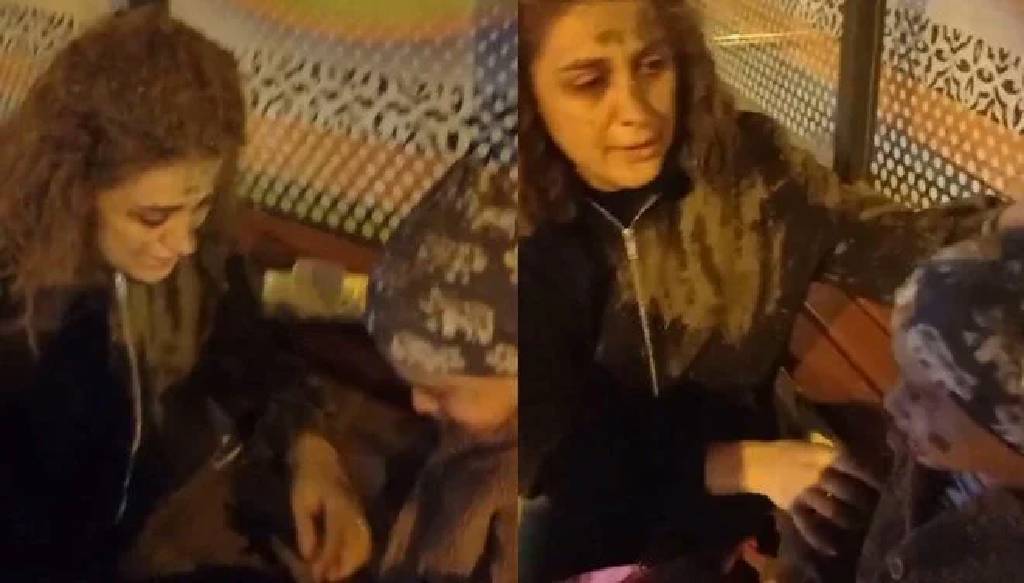 Beton pompası hortumu patladı: Anne ve çocuğunun üzerine çimento döküldü