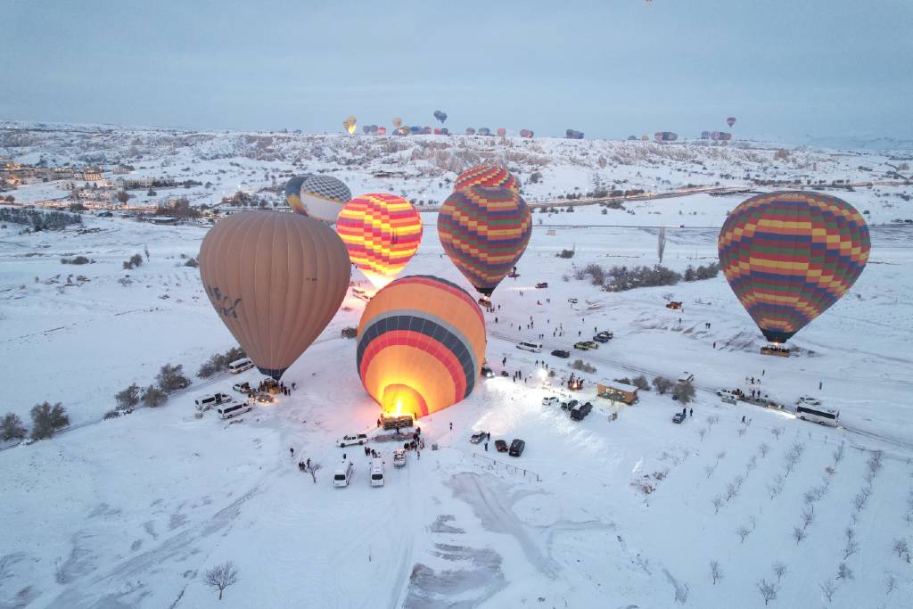 Kapadokya'da balon turları iptal edildi