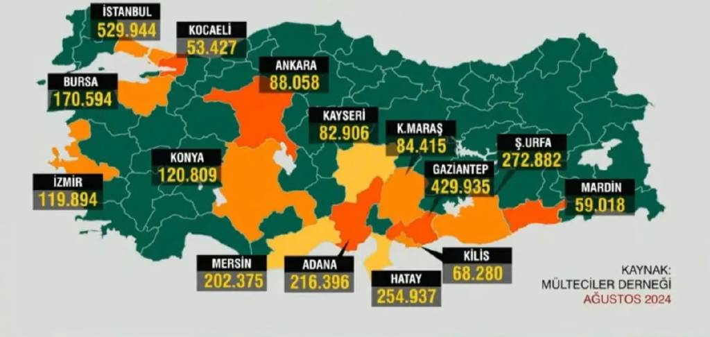 Türkiye'de 2017'den beri en düşük mülteci oranı sayısı