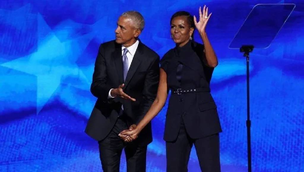 Demokrat Parti kongresi: Obama çiftinden Harris'e destek