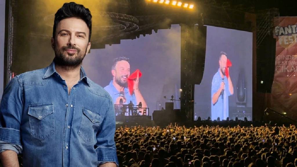 Tarkan terini sildiği havluyu hayranlarına attı! 'Merak etmeyin mis gibi kokuyor'