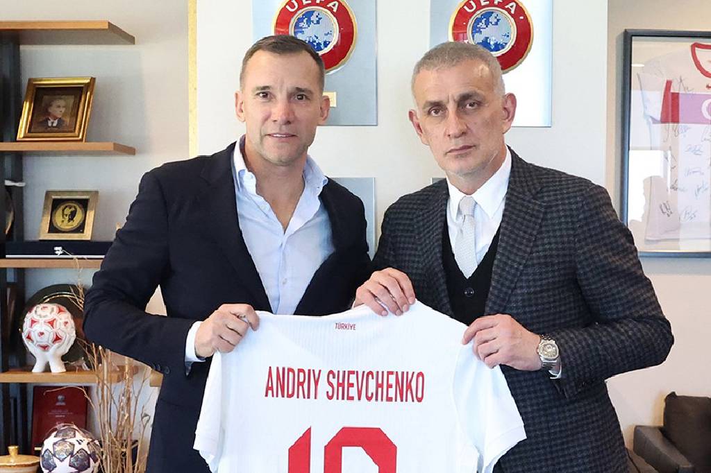 Shevchenko, TFF ziyareti için Riva'da