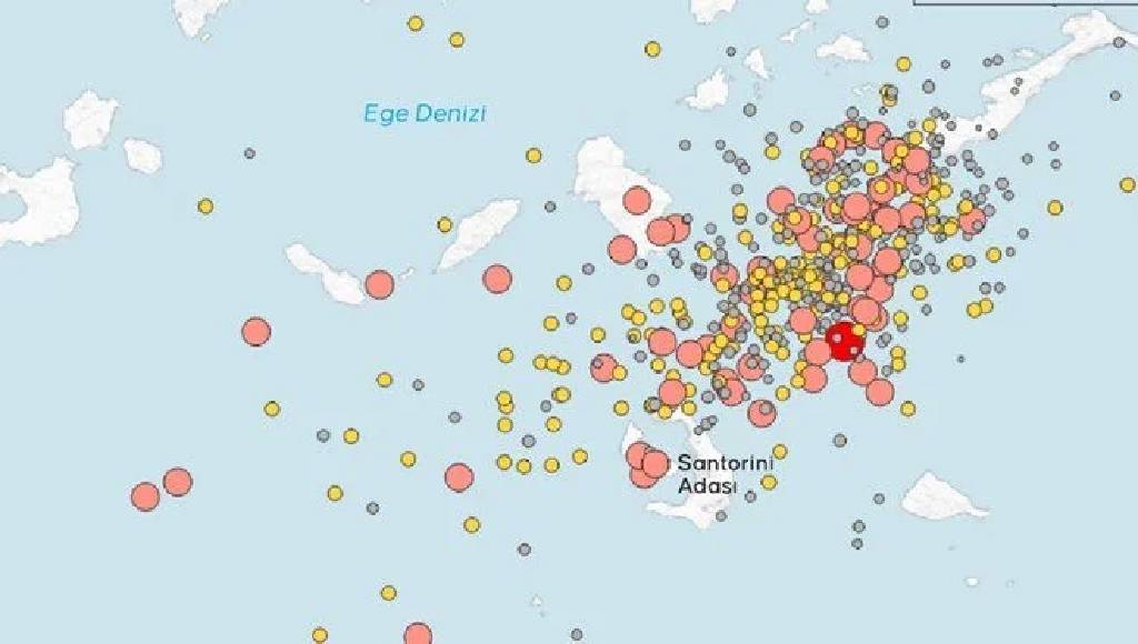 Santorini'de olağanüstü hal ilan edildi...