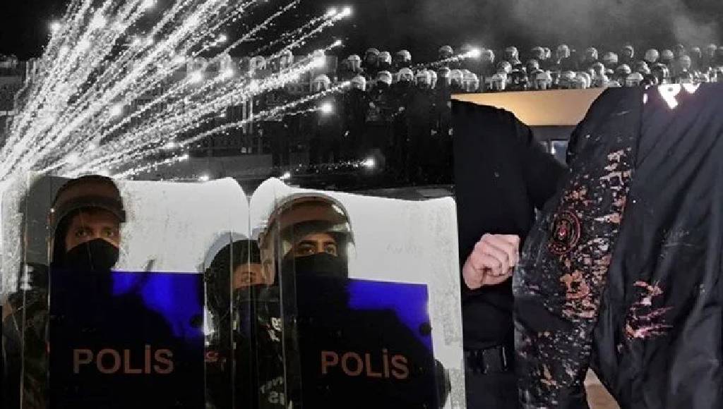 İBB soruşturması protestoları! Yerlikaya: 323 şüpheli gözaltına alındı, bir polise asit atıldı