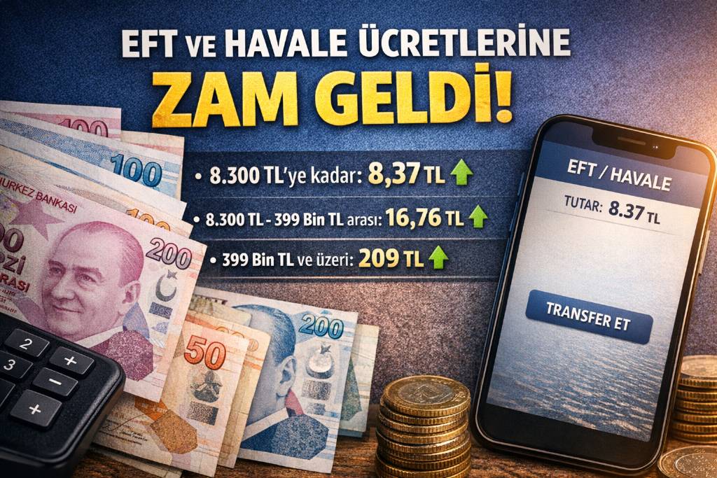 EFT ve Hafale ücretlerine zam geldi