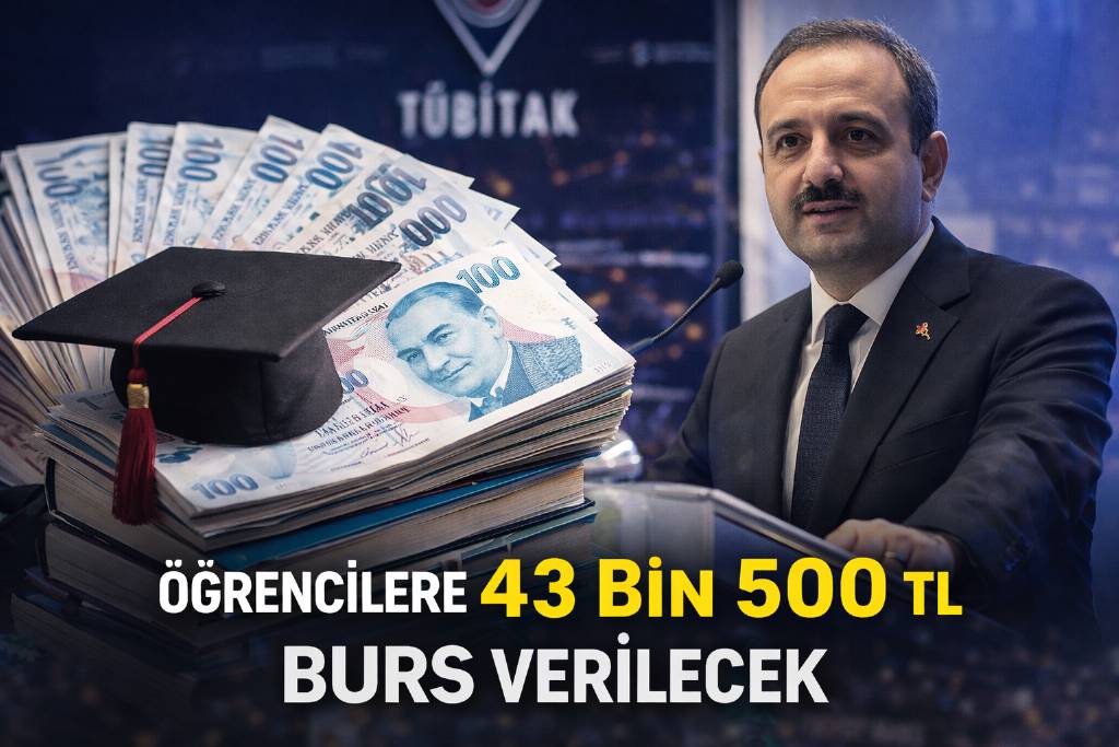 Öğrencilere 43 bin 500 TL burs verilecek