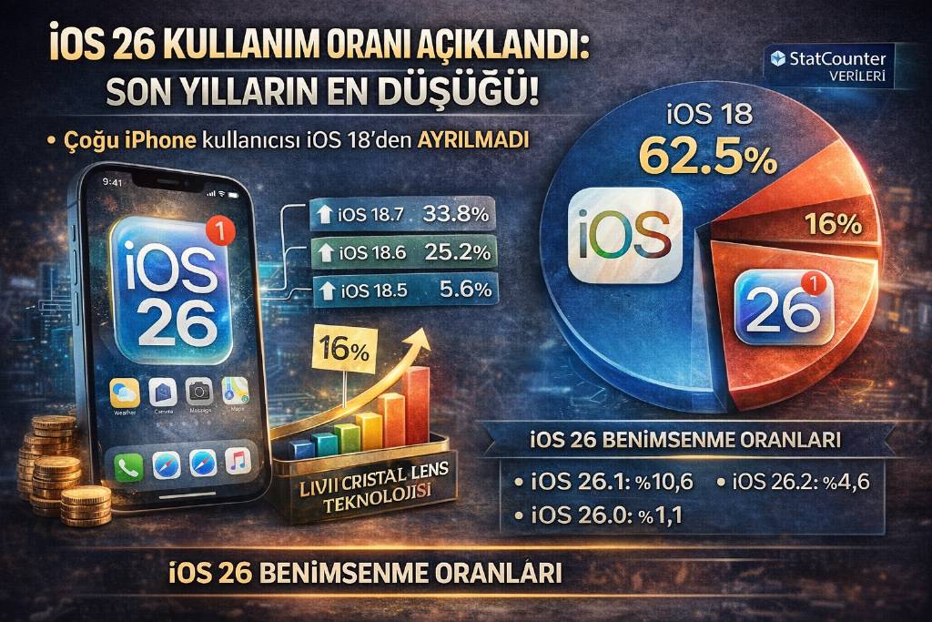 iOS 26 tarihin en kötü güncelleme oranını aldı