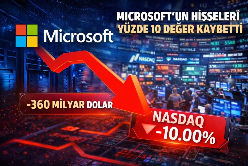 Microsoft hisseleri %10 değer kaybetti