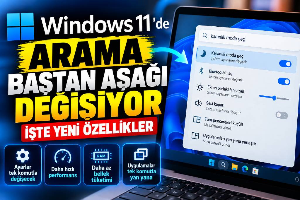 Windows 11'in arama sistemi tamamen yenileniyor