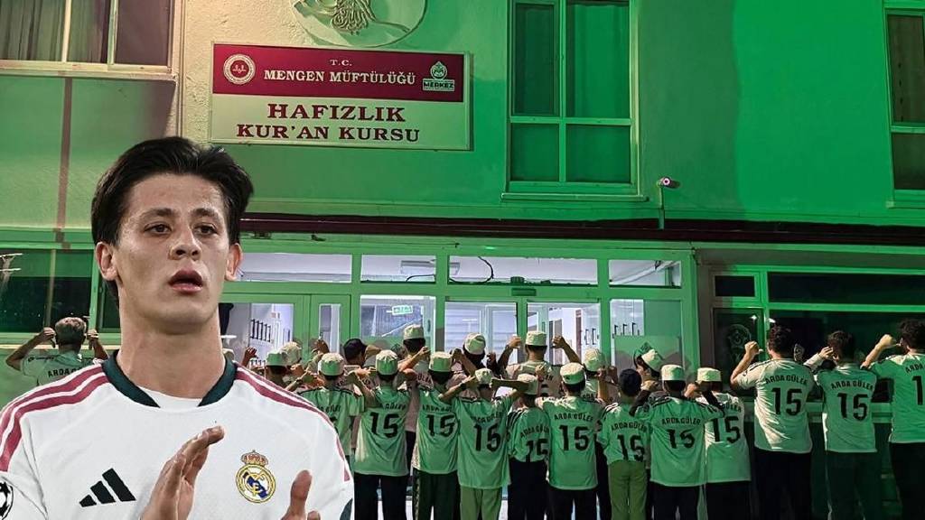 Arda Güler'den hafızlık öğrencilerine imzalı forma jesti