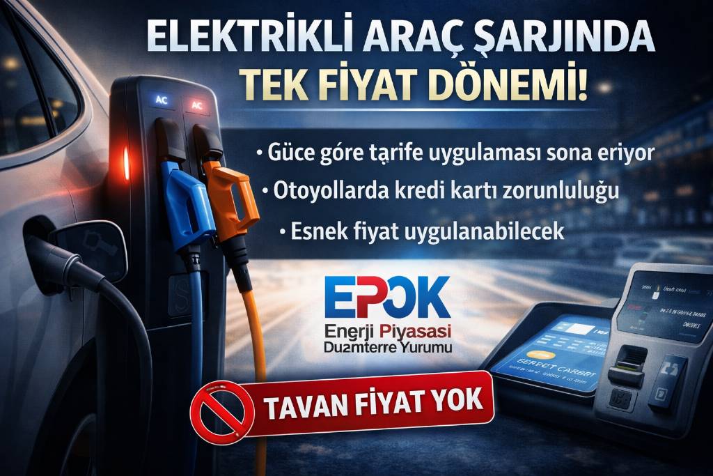 Elektrikli araç şarjında tek fiyat dönemi