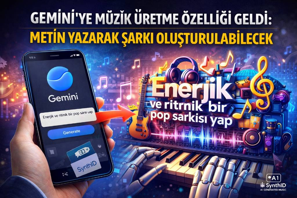 Google, Gemini uygulamasına müzik üretme özelliği ekledi