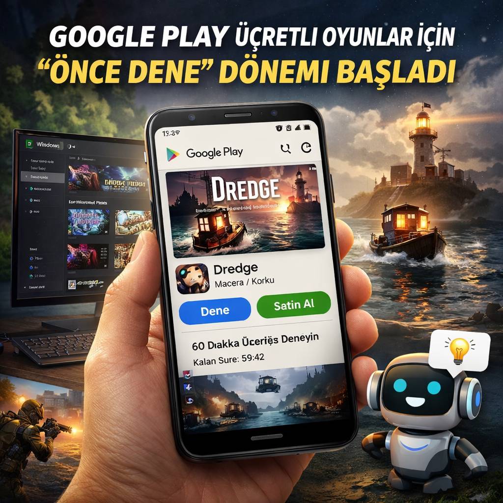 Google Play, ücretli oyunlar "önce dene" uygulamasını başlattı