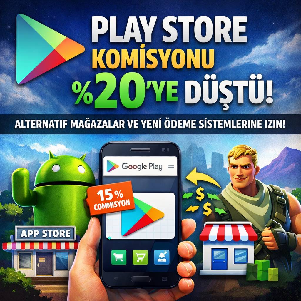 Gogle play store komisyonunu düşürdü