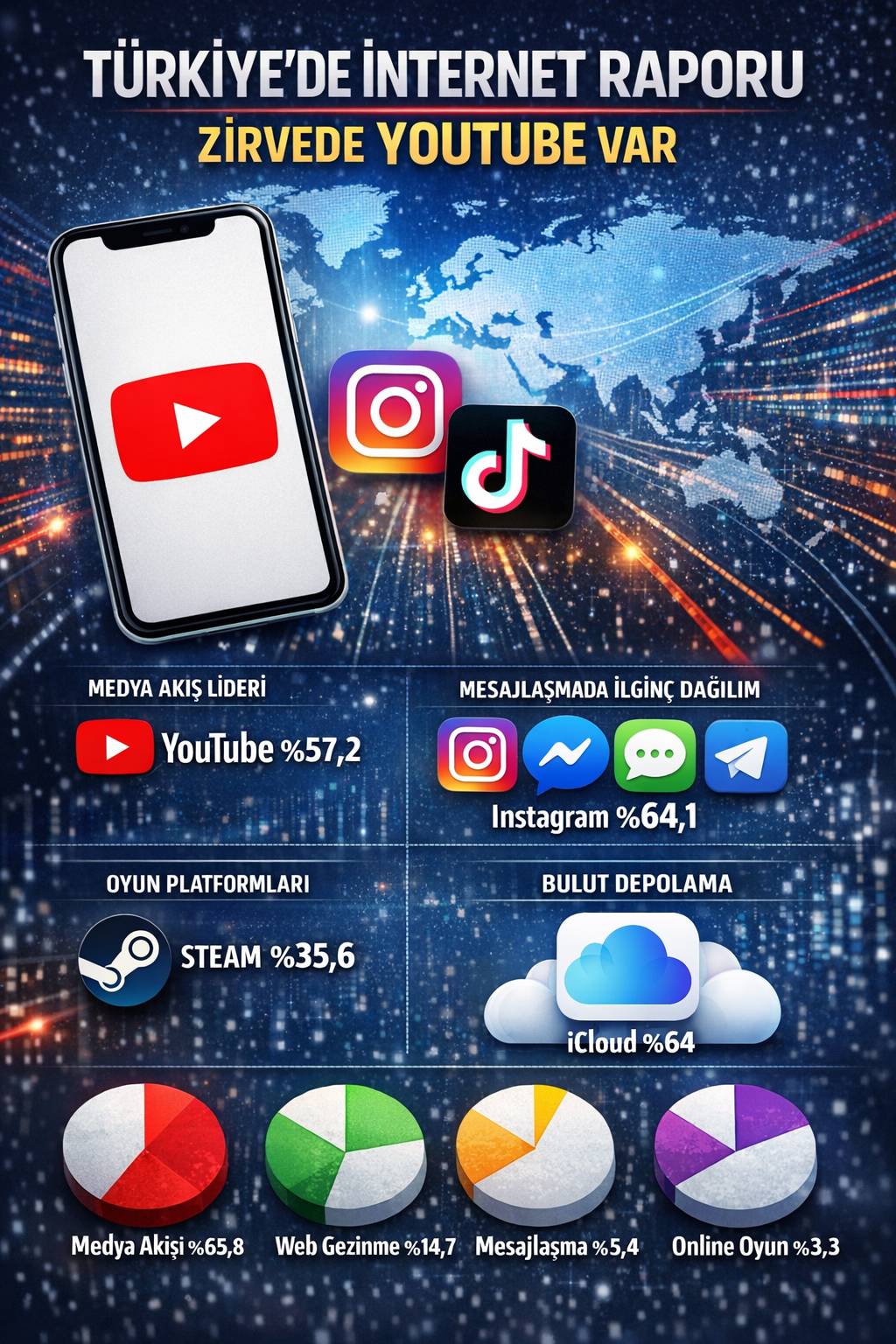 Türkiye'de kullanılan uygulamalar raporu