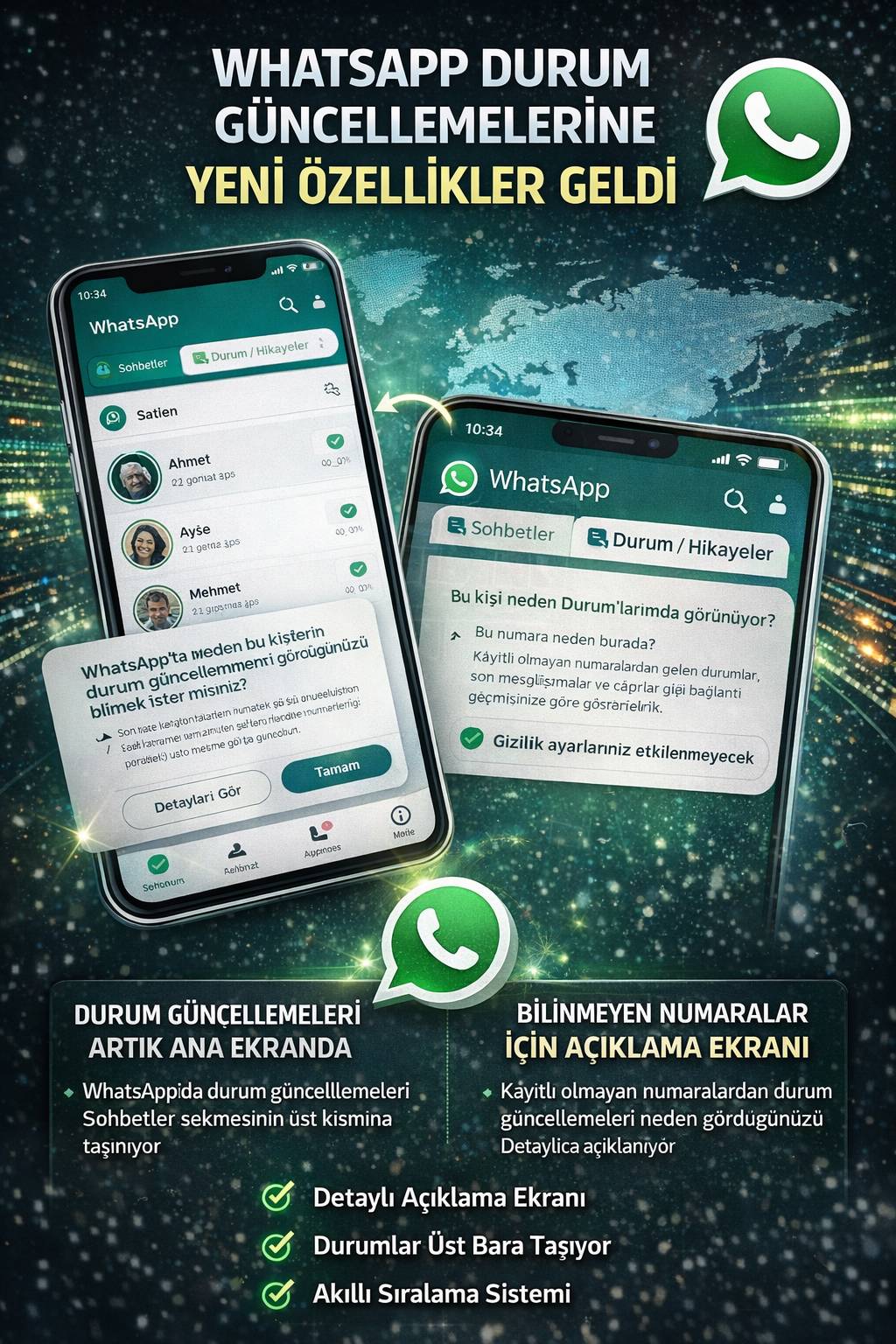 Whatsapp'a yeni özellik sistemi