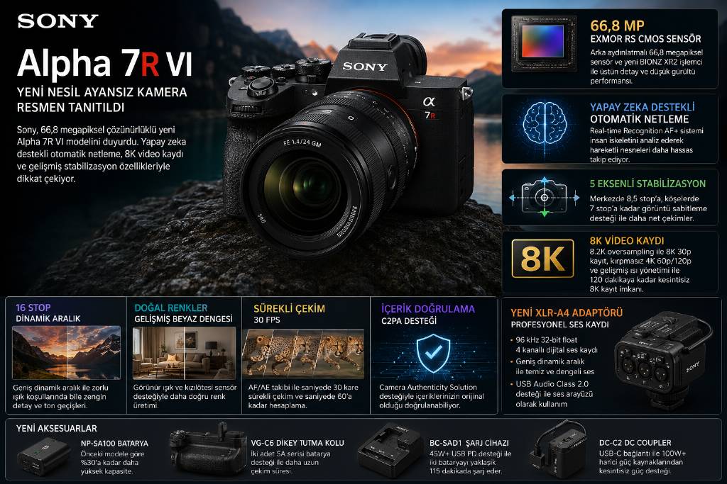 Sony, aynasız kamerayı tanıttı