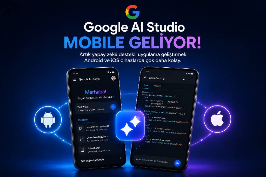 Google AI Studio mobille taşınıyor