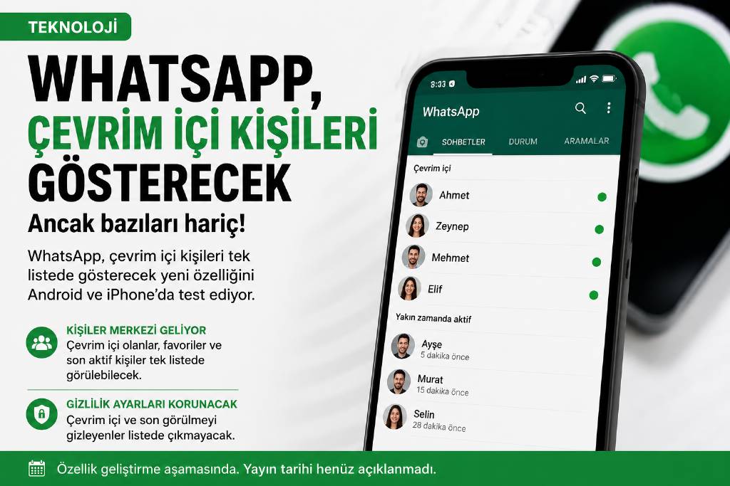 Whatsapp'a yeni çevrim içi özelliği geliyor