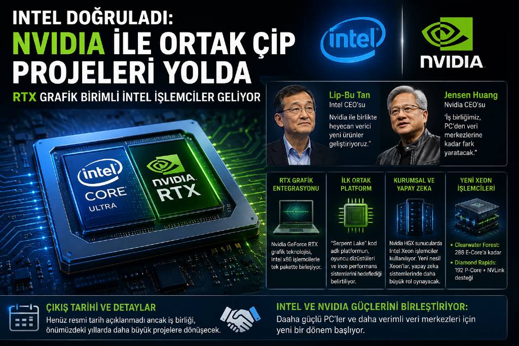 Nvdia ve Intel ortaklığı doğrulandı