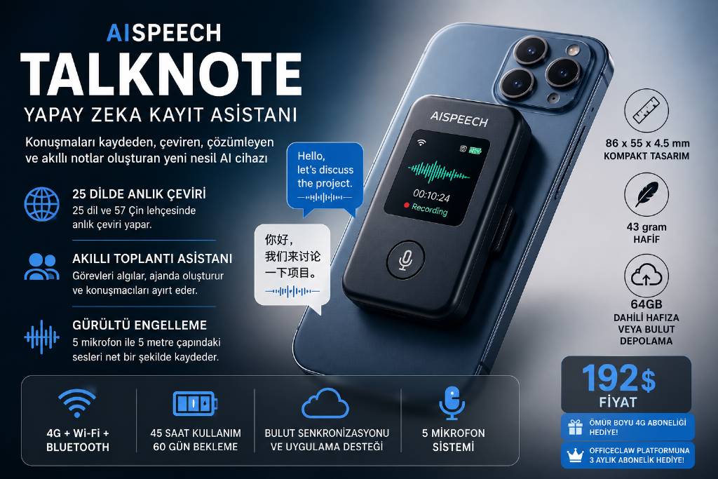 AI Speech, yapay zeka destekli kayıt asistanı geliyor