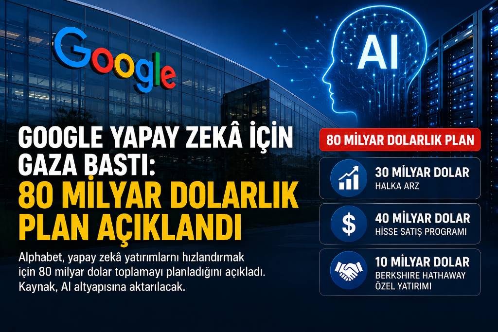 Google'dan AI için 80 milyar dolarlık hamle