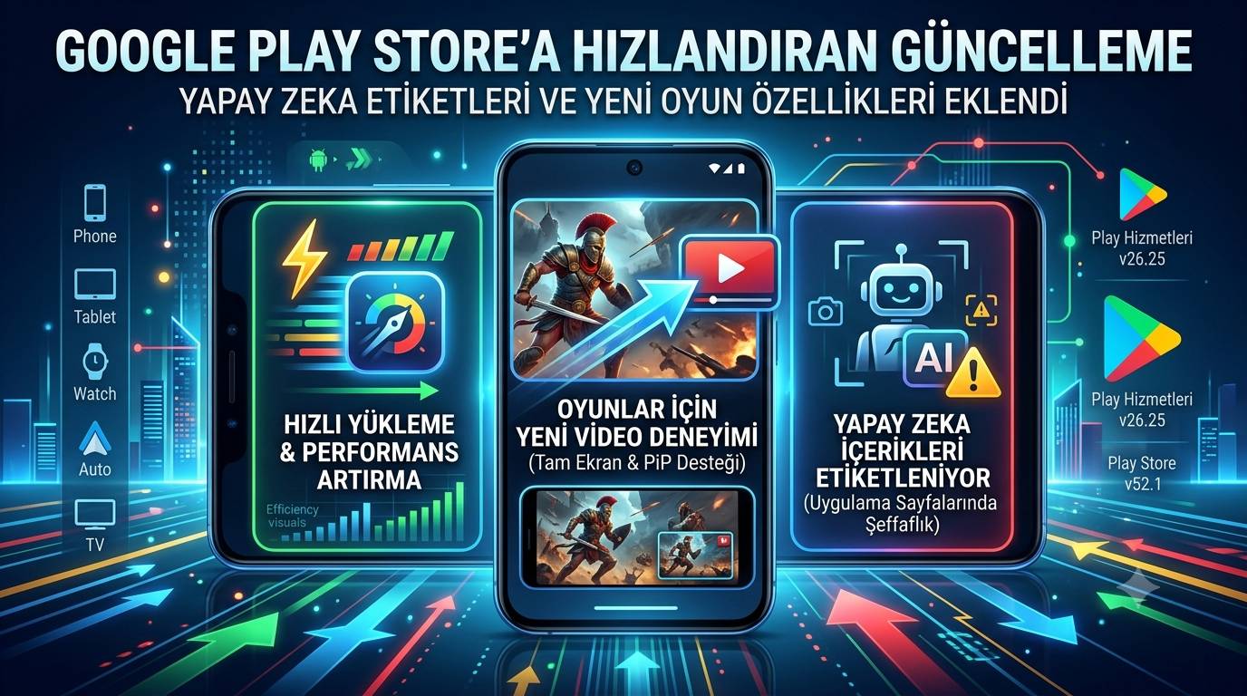Google Store için yeni güncellemesini ekledi