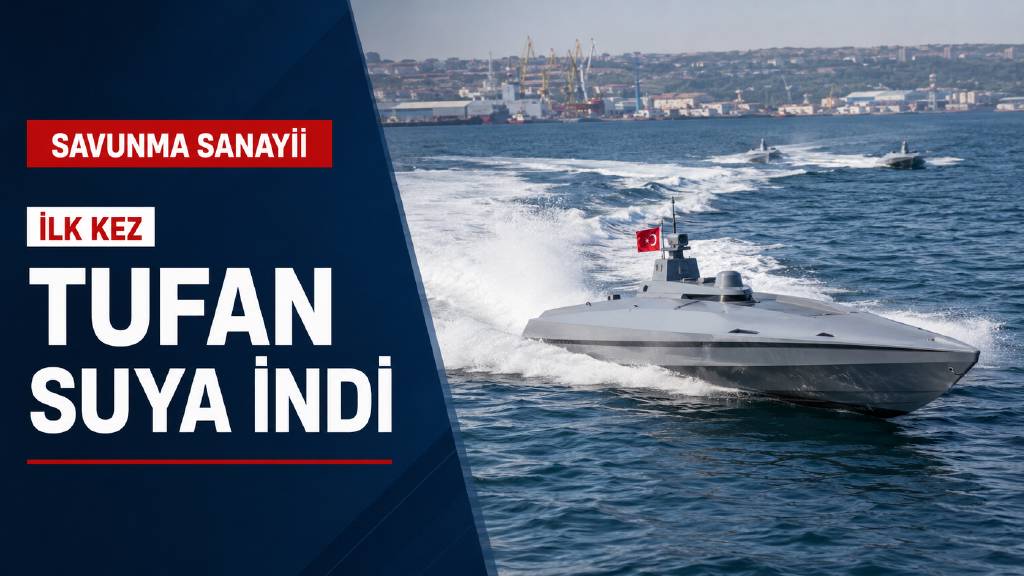 ASELSAN'ın TUFAN Kamikaze İDA'sı ilk kez suya indi