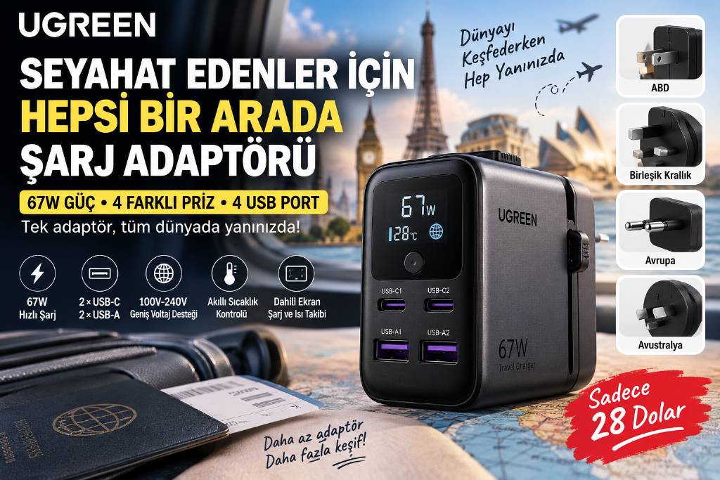 "Hepsi bir arada" şarj adaptörü duyuruldu