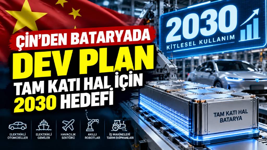 Çin'den batarya teknolojisine dev hamle