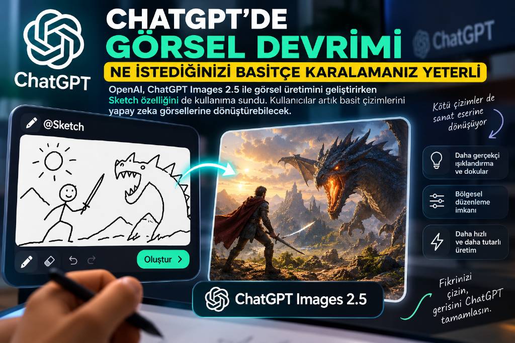 Chat GPT'ye sketch özelliği geldi